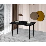 Resim Demontepark 70 x 120 cm Masa Mutfak Masası Yemek Masası Çalışma Masası Siyah 