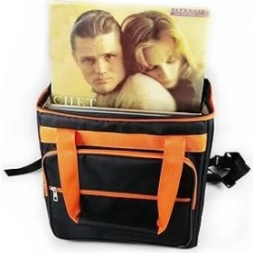 Resim Çıtırtılı Sesler Plak Taşıma Çantası 12" (Sırt Askılı) 