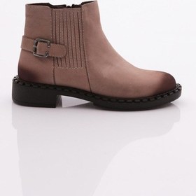 Resim Dgn 042 Kadin Yani Tokali Klasik Bot 042-2495-R1908 Vizon Nubuk 