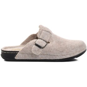 Resim Bej Tekstil Kadın Terlik K-9548 Z Bej 