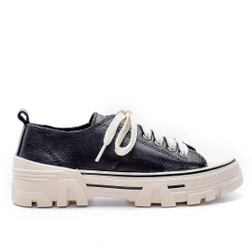 Resim Kadın Deri Sneaker 