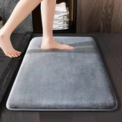 Resim 1 Adet Hafıza Köpük, Ultra Yumuşak Düz Renkli Banyo Matı, Tuvalet Pedi. Hızlı Emici, Yıkanabilir, Makinede Yıkanabilir, Kalın Kaymaz Banyo Halısı, Çeşitli Ev Dekorasyonu Matları İçin Uygun Rahat Halı, Banyo Aksesuarları için İdeal, Mutfak Alan Halıları, Çamaşır Odası, Yatak Odası, İç Mekan Matları 