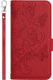 Resim VQWQ Honor X9B 5G ile uyumlu cep telefonu kılıfı - Çiçek koruyucu kılıf deri çanta Flip Case katlanır kılıf manyetik kapatma el kayışlı cüzdan kapak Honor X9B 5G / Honor Magic 6 Lite 5G [YB] için 