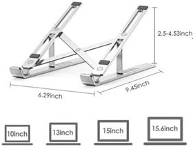 Resim Teknosepetim Alüminyum Manyetik Katlanabilir Ayarlı Dizüstü Laptop Standı, 