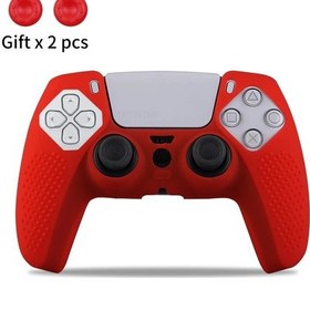 Resim Silikon Koruyucu Kol Örtüsü Ps5 Denetleyici Aksesuarları Kauçuk Kılıf Ps5 Ince Anti-slip-red 