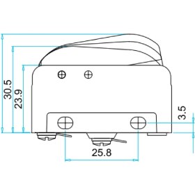 Resim Emas MN2TIP1 ,KONTAK-1A1K Buton Mini Sivic 