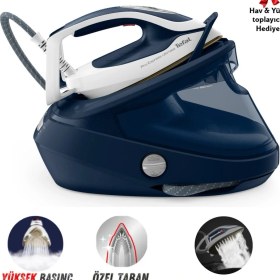 Resim TEFAL Pro Express Ultimate II GV9720-590 g/dk Şok Buhar & 170 g/dk Sürekli Buhar Kazanlı Ütü-Yüksek Tefal Kalitesi-Yün&Hav Temizleyici Hediyeli 