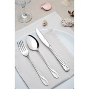 Resim Nehir Safir Sade Yemek Çatal 12 Adet 