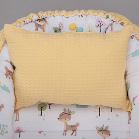 Resim Babynest ve Yastık - Çift Taraflı - Sarı Petek - Ceylan 