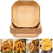 Resim Air Fryer Tek Kullanımlık Kağıt, Xl ve Xxl Boy Airfryer Yanmaz Yapışmaz Pişirme Kağıdı, Fritöz Fırın Parşömeni 