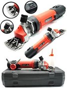 Resim Germany Style Alman 9000VFX Çift Kartlı Motor Korumalı Metal Şanzuman Koyun Keçi Kırkma Makinesi Devir Ayarlı 