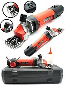 Resim Germany Style Alman 9000VFX Çift Kartlı Motor Korumalı Metal Şanzuman Koyun Keçi Kırkma Makinesi Devir Ayarlı 