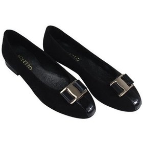 Resim Poletto Hakiki Deri Sıyah Babet Kapalı 69 13-2357 Siyah 