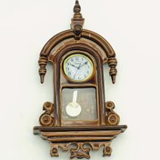 Resim Retro Minyatür Ev Sarkaç Saat Seti, Metal Koleksiyonluk Model, Vintage Tarzlı Saat Süsü Ev Dekorasyonu için, Mikro Manzara Aksesuarı ile 