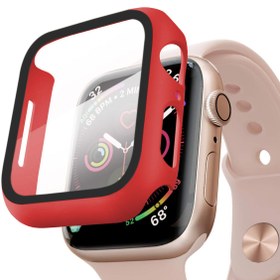 Resim Microsonic Apple Watch Series 2 42mm Kılıf Matte Premium Slim WatchBand Kırmızı 