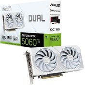 Resim Asus Dual 16gb Rtx 5060 Ti 016g Gddr7 128bit Whıte Edıtıon 