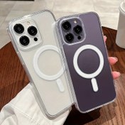 Resim Şeffaf Manyetik Cep Telefonu Kılıfı, Kablosuz Şarjı Destekler, Dayanıklı, Klasik ve Moda - iPhone 16/15/14/13/12/11 Promax için Uygun - Cep Telefonu Koruyucu Kılıf 