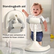 Resim Küçük Çocuklar İçin Ayarlanabilir Katlanır Banyo Destek - Kaymaz Ergonomik Tasarım, Dayanıklı Plastik, Karışık Renkler - Asya Çocukları için Bağımsızlık ve Güvenlik Sağlayan, Modern Tasarım, Sağlam Yapı, Ebeveynler İçin Alan Tasarrufu Çözümü, Hafif Yapı, Bebek Bakımı Yardımcısı 