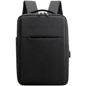 Resim Ximistore9 Usb Şarjlı Hafif 14l Laptop Çantası, İş Ve Seyahat İçin Çift Omuzlu Sırt Çantası, Siyah. 