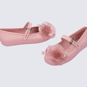 Resim Mini Melissa Soft Ballerina Petals Çiçek Aplikeli Pembe Kız Çocuk Ayakkabısı | 31-35 Numara | Melflex® Vegan | İkonik Kokulu - 3 