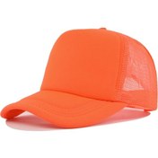 Resim Bear Lulu Unisex Düz Beyzbol Şapkası Ayarlanabilir Kamyon Şoförü Snapback Örgü Güneş Şapkakarpuz Kırmızıayarlanabilirerkek Karpuz Kırmızı 