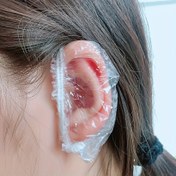 Resim 100 adet Tek Kullanımlık Kulak Kapakları, Yumuşak ve Rahat Plastik Su Geçirmez Kulak Koruma Yastıkları Duş, Banyo, Saç Boyama, Salon Kullanımı için - Stilistler ve Müşteriler için İdeal, Salon Temel Gereksinimleri | Rahat Uyum | Güvenli Uyum Tasarımı, Kulak Koruma 