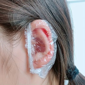 Resim 100 adet Tek Kullanımlık Kulak Kapakları, Yumuşak ve Rahat Plastik Su Geçirmez Kulak Koruma Yastıkları Duş, Banyo, Saç Boyama, Salon Kullanımı için - Stilistler ve Müşteriler için İdeal, Salon Temel Gereksinimleri | Rahat Uyum | Güvenli Uyum Tasarımı, Kulak Koruma 