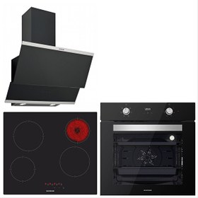 Resim Siyah Ankastre Set (BO6502B02 - VC5446B01 - 3420 Classy 60) 
