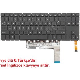 Resim HP Omen 15-en1006nt 39c45ea Notebook Klavye Siyah Tr Rgb Işıklı 