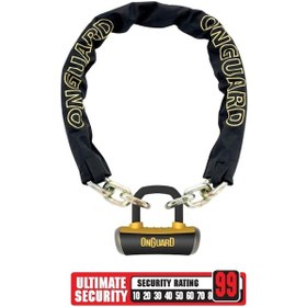 Resim Onguard Mastiff Zincir Ve 16,8mm Boxxer Kilit 8016 Lx 180cmx14mm 