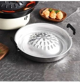 Resim Pazly Yapışmaz Üstü Tava Suntek Soba Kaplama Kamp Izgara 2in1 Qi 