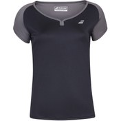 Resim Babolat Play Cap Sleeve Top Kadın Siyah Tişört 