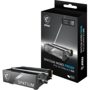 Resim MSI SSD SPATIUM M580 PRO PCIe 5.0 NVMe M.2 2TB FROZER R:14600 W:12700 