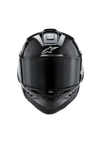 Resim Alpinestars Supertech R10 Carbon Siyah Spor Motosiklet Kaskı Hafif Malzeme ile Yüksek Koruma 
