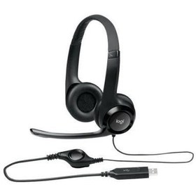 Resim Logitech H390 Siyah USB Kablolu Kulak Üstü Kulaklık Teşhir 