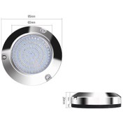 Resim Gemi / Yat 10-30v 90leds Suya Dayanıklı Paslanmaz Çelik Sualtı Işığı Beyaz Işık 