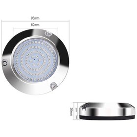 Resim Gemi / Yat 10-30v 90leds Suya Dayanıklı Paslanmaz Çelik Sualtı Işığı Beyaz Işık 