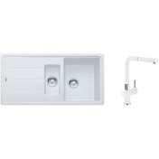 Resim Franke Granit Basis Bfg 651 Bianco Eviye+Active Plus Doccia Batar 