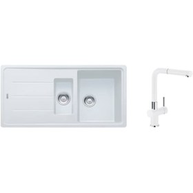 Resim Franke Granit Basis Bfg 651 Bianco Eviye+Active Plus Doccia Batar 