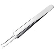 Resim SPELT Paslanmaz Çelik Sivilce Akne Siyah Nokta Temizleme Cımbızı Çengel Uç 