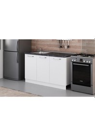 Resim Minar 140 Cm Mutfak Dolabı Beyaz 140-B2-Alt Modül Beyaz 