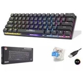Resim Hadron G509b Kablolu Oyuncu Mini Klavye Mekanik Blue Switch Rgb Q Siyah 
