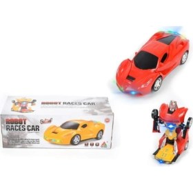 Resim Happy Toys Pilli Işıklı Sesli Robota Dönüşen Araba 