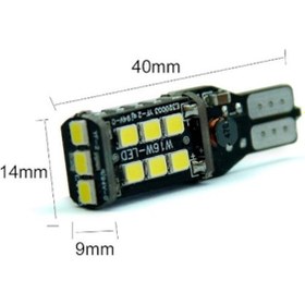 Resim 2 Adet Bmw F30 F31 F34 M3 M4 Geri Vites Led Lamba Ampül 