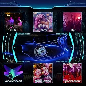 Resim LED Işıklı Gözlükler, Rastgele Renk Değiştirme, Akrilik, Taş Temalı, Erkek Partisi, Sevgililer Günü, Kulüp, Sesli Konser, Maskeli Bal, Özel Etkinlikler İçin, Düğme Pil Dahil, İşlem Yönergeleri Gerekmez 