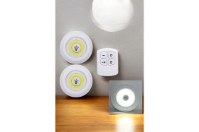 Resim Astraltech Mutfak Dolap Altı Işığı Uzaktan Kumandalı Yapışkanlı Kablosuz Pilli 