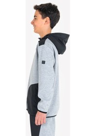 Resim Lescon Grimelanj Çocuk Fermuarlı Kapüşonlu Sweatshirt 23n-3101 
