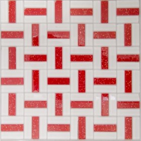 Resim Tezgah Arası 4mm Kristal Cam Mozaik ( 1 kutu = 1 m2 Fiyatıdır ) 