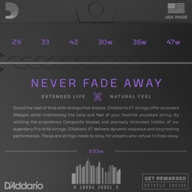 Resim D'Addario XTC44 XT Coated Extra Hard Tension Klasik Gitar Teli 