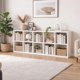 Resim Cabana Yatay 12 Bölmeli Kitaplık & Çok Amaçlı Raf 